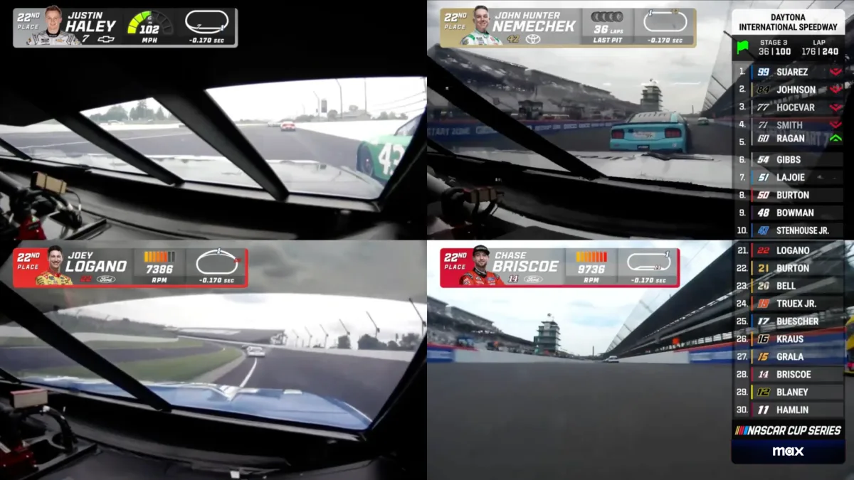 Transmisiile șoferilor NASCAR aduc în sfârșit multiview pe Max